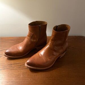 Women’s Brown Leather FRYE Ankle Boots